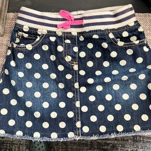 Boden girls Jean skirt 7-8